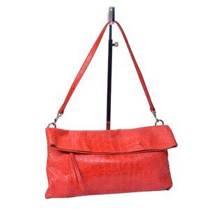 GIANNI CHIARINI MADE IN ITALY LEATHER FOLDOVER SHOULDER BAG